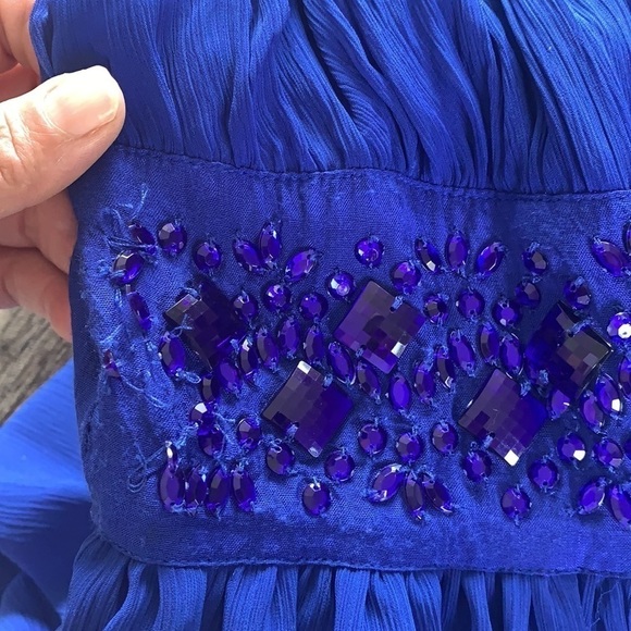 Divided by H&M Royal blue sleeveless pleated mini dress size 8 - Picture 15 of 15